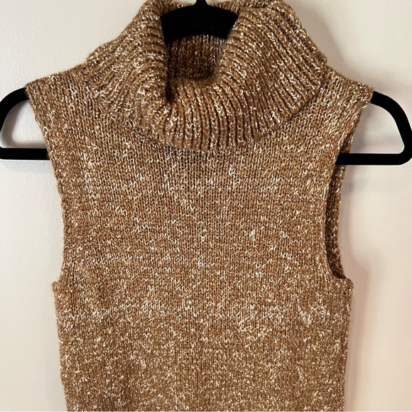 Anthropologie Turtleneck Sleeveless High Low Tunic Sweater | XS - Picture 4 of 10